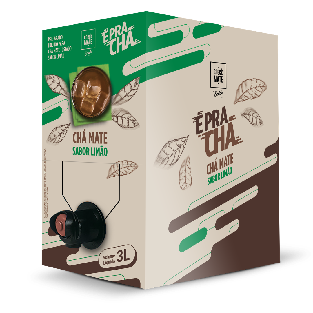 Xarope de Chá Mate sabor LIMÃO Concentrado É Pra Chá 3 Litros - RENDE ATÉ 18 LITROS
